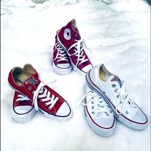 CONVERSE ALL STAR SET OF THREE PAIRS OF SNEAKERS